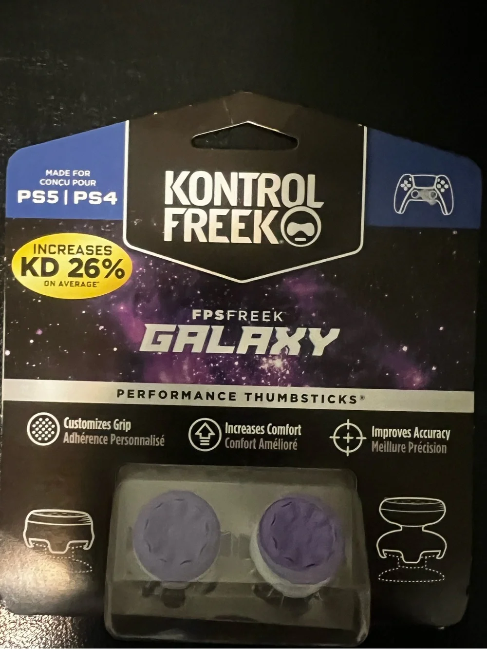 Kontrol Galaxy FPS Freek Performance Thumbsticks - Purple PS5 PS4